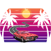 retro sunset