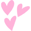 Pink hearts