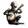 Mummy Halloween Bluegrass Banjo Player