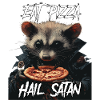 Funny opossum with saying