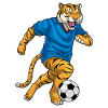 Tiger Soccer Player Soccer