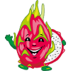 Smiling pitaya dragon fruit