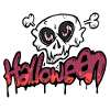 Crâne effrayant pour Halloween