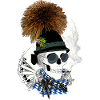 Wiesnskull with glasses