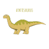 Funny illustration of an APATOSAURUS
