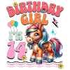 14e anniversaire fille équitation