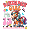 13e anniversaire fille équitation