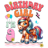 9ème anniversaire fille équitation