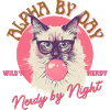 Ragdoll Katze Brille Kaugummi