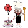 Monkey Monkey Birthday Baker Cake
