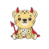 Leopard Happy Halloween Devil Costume