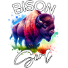Bison Girl Buffalo