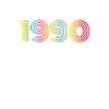 1990 Birthday Funky Year