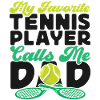 Funny Tennis Player Racket Dad