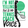 Funny Tennis Player Racket Coach