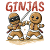 Funny Christmas Gingerbread Ginjas