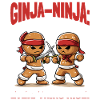 Funny Christmas Gingerbread Ginja-ninja