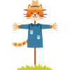 Chat épouvantail