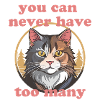 Never too many cats pink