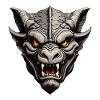 Portræt af en smuk gargoyle