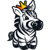 Zebra Comic Krone