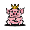 Pig Comic Crown