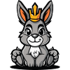 Hase Comic Krone