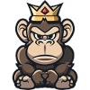 Affe Comic Krone