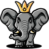 Elephant Comic Crown