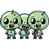 Zombies Halloween Team