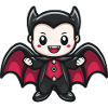 Vampire Halloween Comic Kawaii