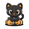 Chat Halloween Chat Kawaii