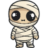 Mummy Halloween Comic Kawaii