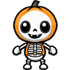 Skeleton Halloween Kawaii