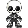 Skeleton Comic Halloween Kawaii