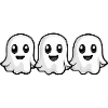 Ghosts Halloween Cute Kawaii