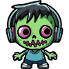 Zombie Halloween Bande Dessinée Kawaii
