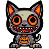 Dog Halloween Zombie Kawaii