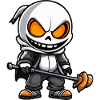 Zombie Halloween Skeleton