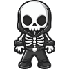 Skeleton Comic Halloween