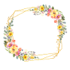 Floral, colourful, geometric, customisable