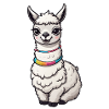 Süßes Lama Sticker