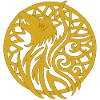 Goldener Wolf und Glücksbringer