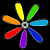 Regenbogen-Stern