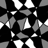 Schwarz-Weißes geometrisches Mosaik