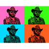 Neon Cowboy Pop Art