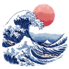 Hokusai Style waves