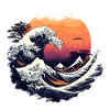 Hokusai Style waves