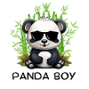 Panda Boy : design panda avec lunettes
