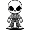 Skelett Comic Halloween